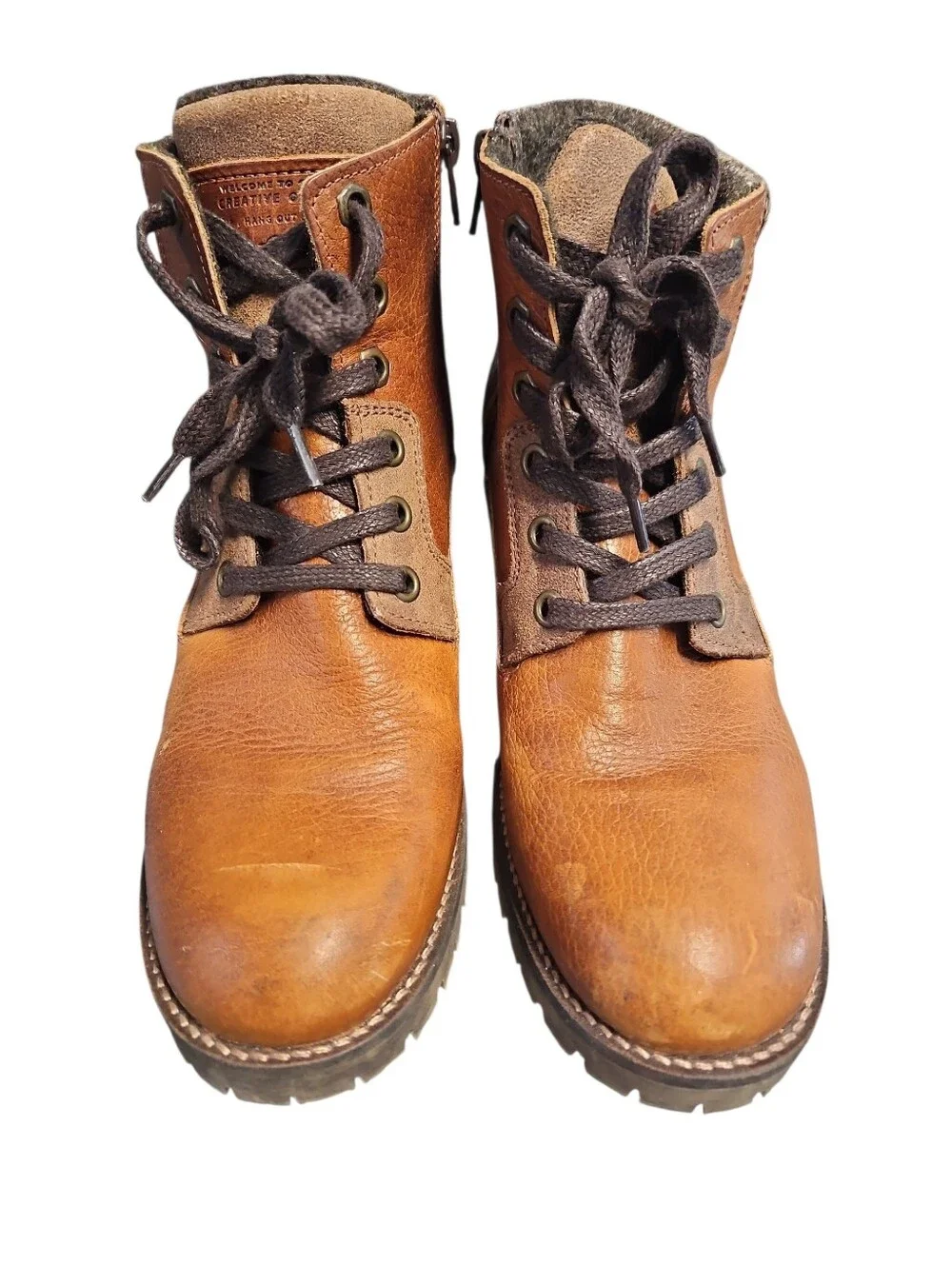 Bullboxer Leather Women’s Ankle Boots - Cassie Size 9M Brown